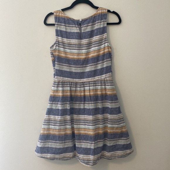 Beach/Lunch/Lounge Collection, Striped Sleeveless Sun Dress, S, w/Pockets - Picture 8 of 9